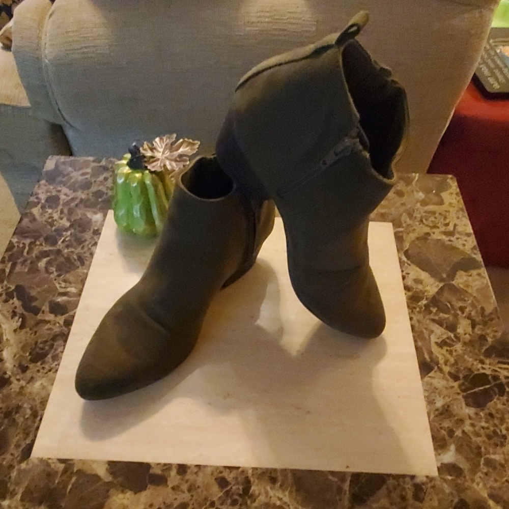 Olive Green Old Navy Booties